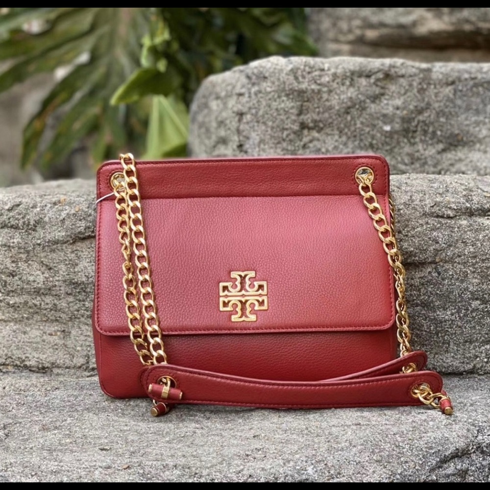 Tory Burch Britten leather convertible shoulder